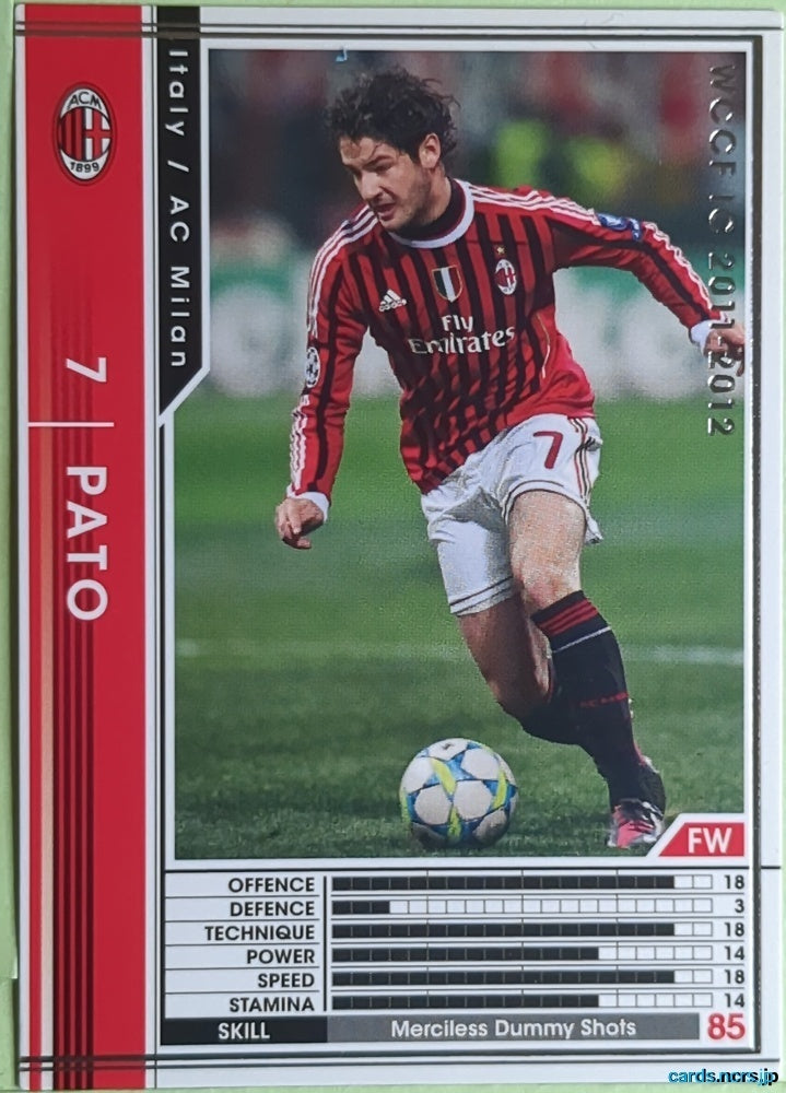 Panini WCCF Football WCCF/2011-2012-175/384 N Pato Trading Card EX
