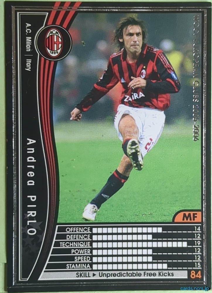 Panini WCCF Football WCCF/2005-2006-233/336 N Andrea PIRLO Trading Card EX