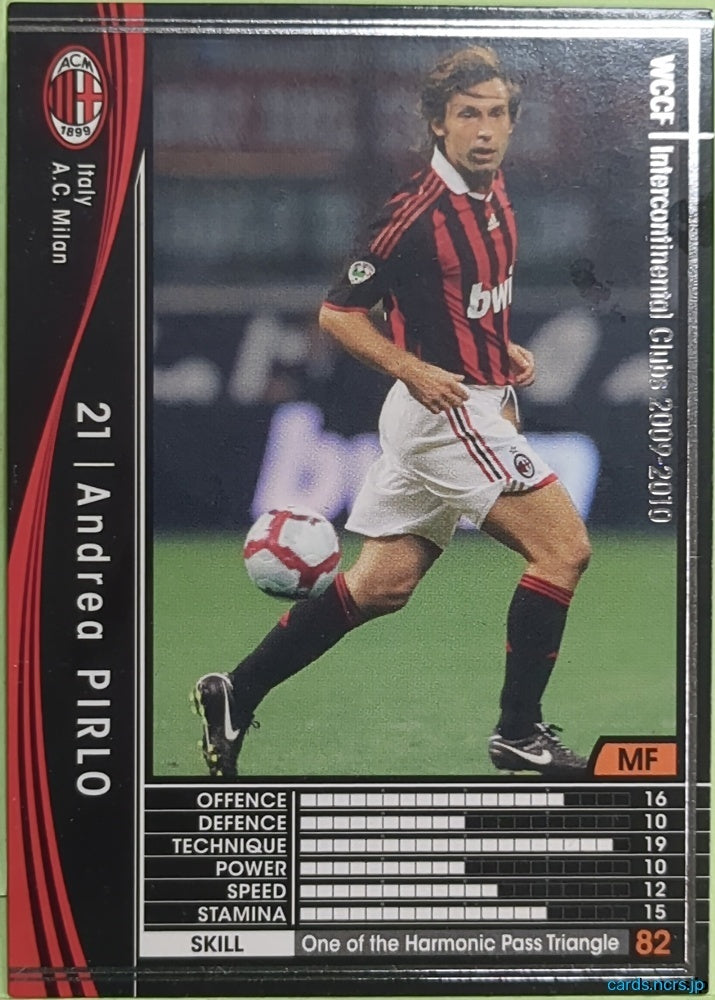 Panini WCCF Football WCCF/2009-2010-219/384 N Andrea PIRLO Trading Card EX