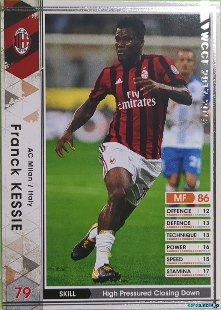 Panini WCCF Football WCCF/2017-2018-104/272 N Franck Kessie Trading Card EX