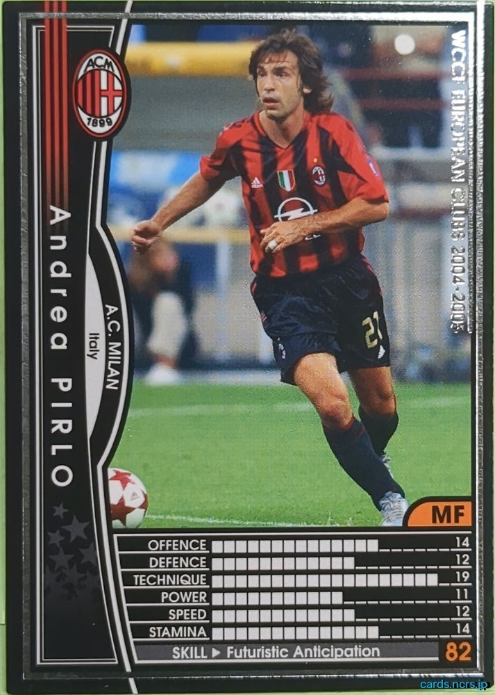 Panini WCCF Football WCCF/2004-2005-153/224 N Andrea PIRLO Trading Card EX