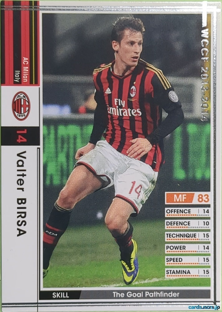 Panini WCCF Football WCCF/2013-2014-135/385 N Valter Birsa Trading Card EX