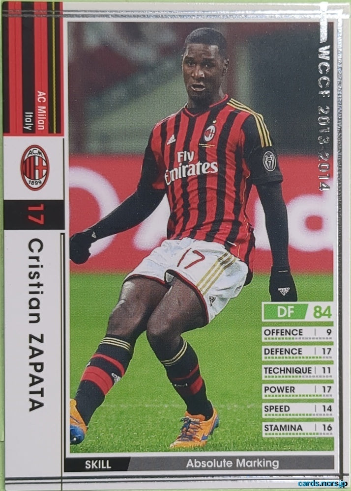 Panini WCCF Football WCCF/2013-2014-134/385 N Cristian Zapata Trading Card EX