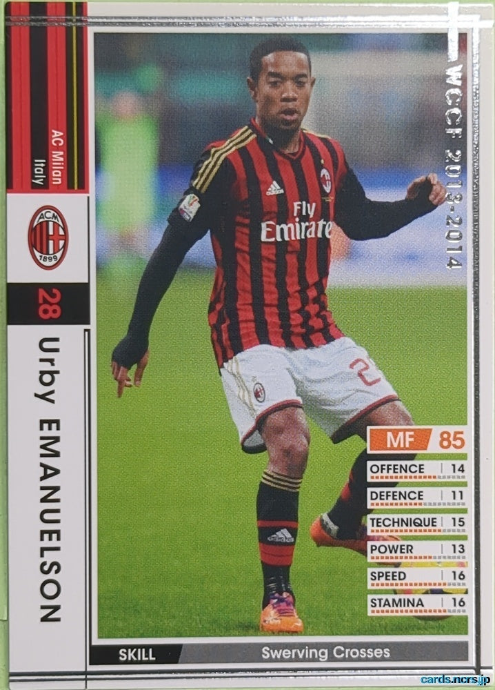 Panini WCCF Football WCCF/2013-2014-137/385 N Urby Emanuelson Trading Card EX