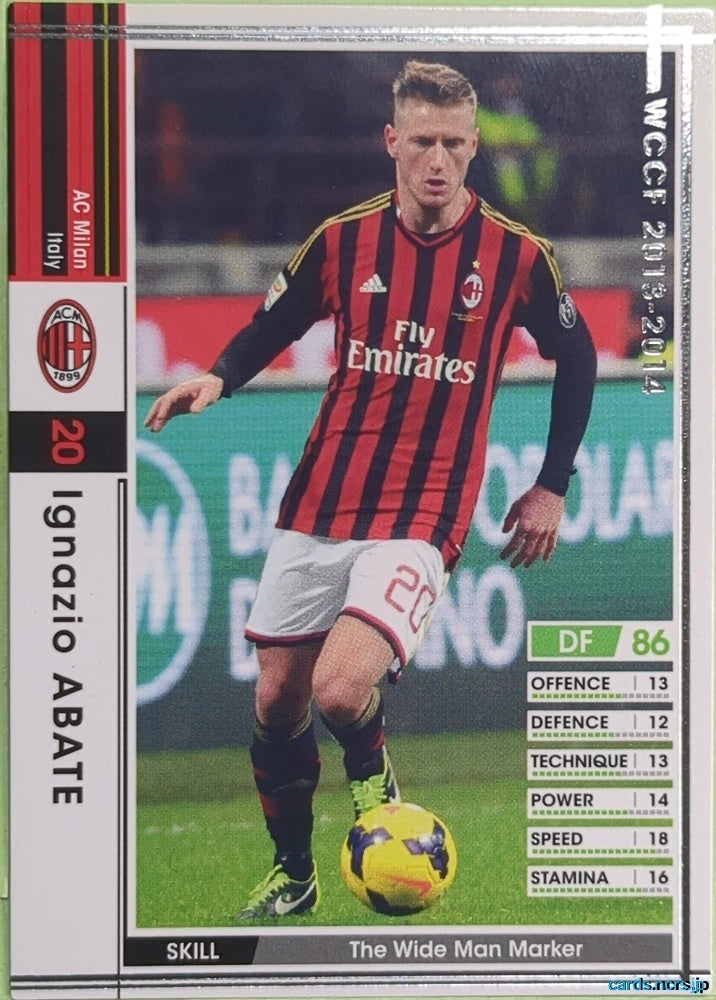 Panini WCCF Football WCCF/2013-2014-130/385 N Ignazio Abate Trading Card EX