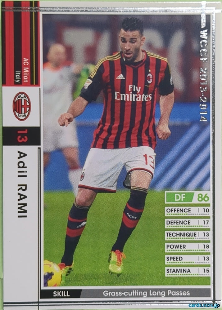 Panini WCCF Football WCCF/2013-2014-133/385 N Adil Rami Trading Card EX