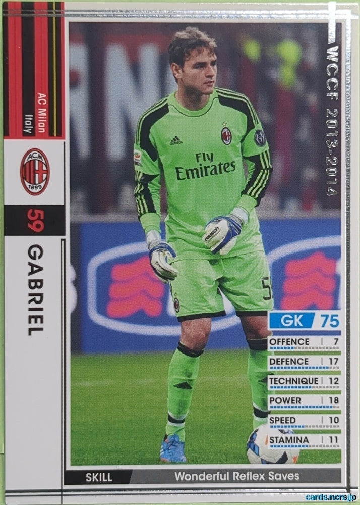 Panini WCCF Football WCCF/2013-2014-129/385 N Gabriel Trading Card EX