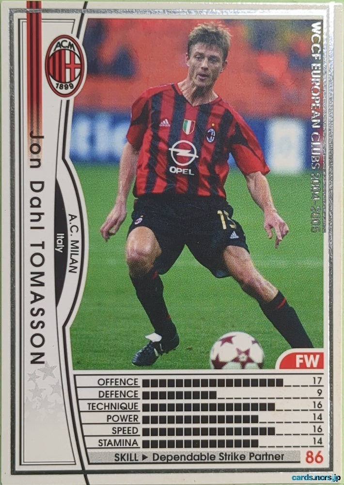 Panini WCCF Football WCCF/2004-2005-160/224 N Jon Dahl Tomasson Trading Card EX