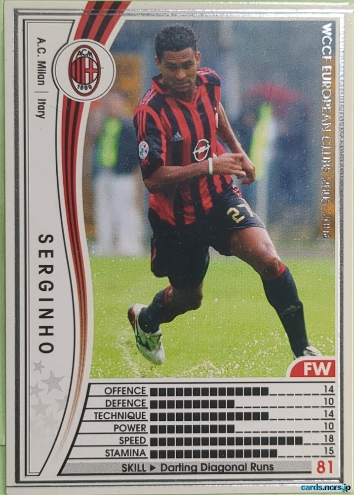 Panini WCCF Football WCCF/2005-2006-240/336 N Serginho Trading Card EX