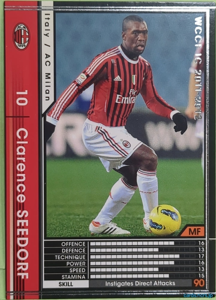 Panini WCCF Football WCCF/2011-2012-171/384 N Clarence Seedorf Trading Card EX