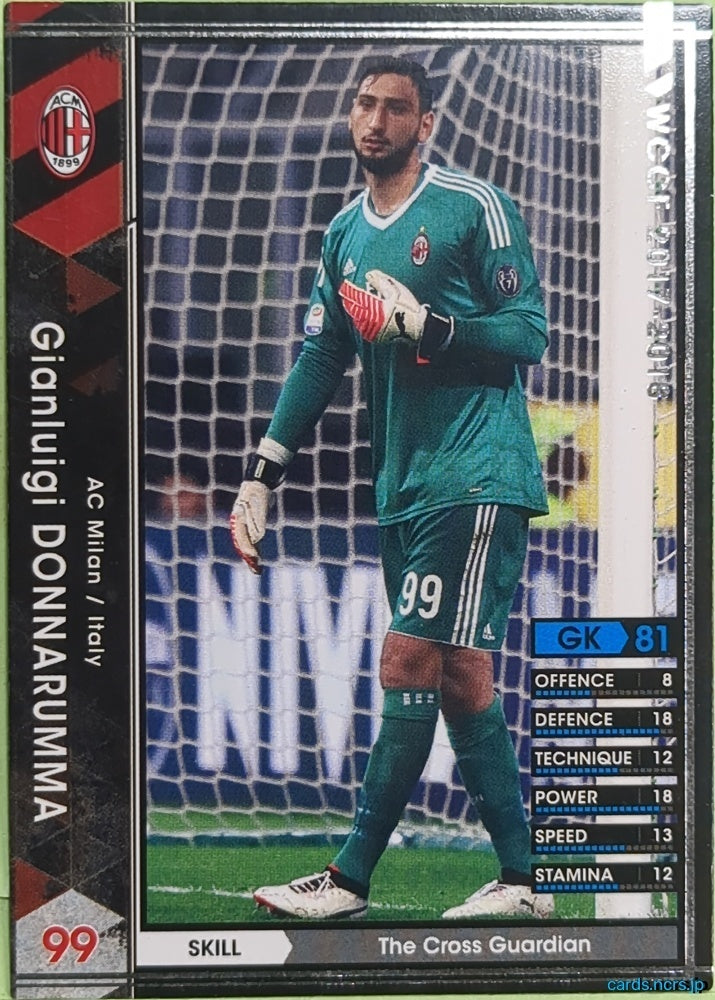 Panini WCCF Football WCCF/2016-2017-097/272 N Gianluigi Donnarumma Trading Card EX