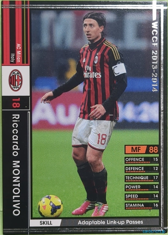 Panini WCCF Football WCCF/2013-2014-139/385 N Riccardo Montolivo Trading Card EX