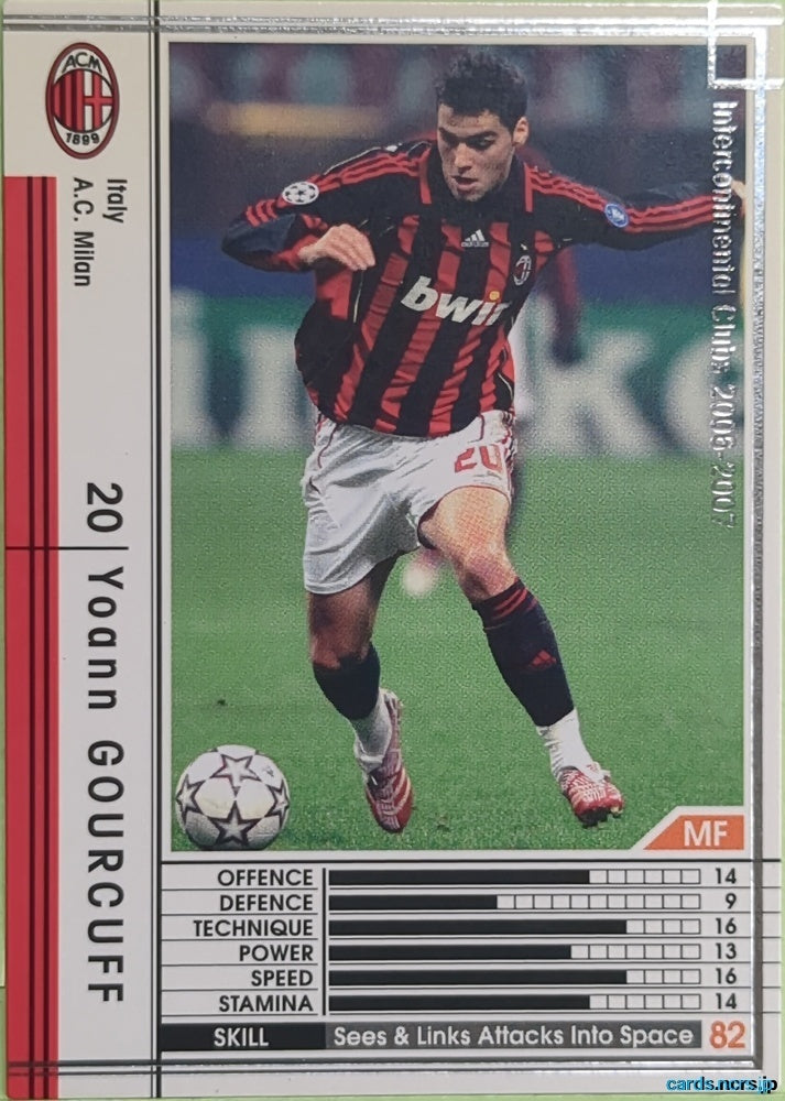 Panini WCCF Football WCCF/2006-2007-282/384 N Yoann Gourcuff Trading Card EX