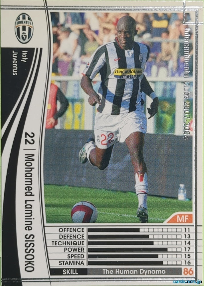 Panini WCCF Football WCCF/2007-2008-283/336 N Mohamed Lamine SISSOKO Trading Card EX