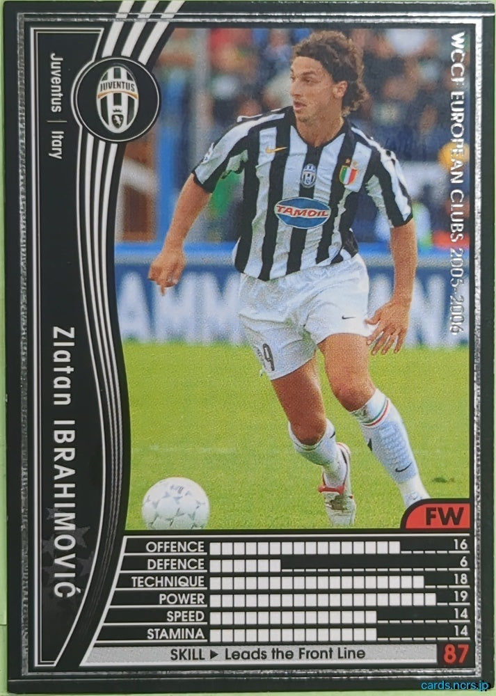 Panini WCCF Football WCCF/2005-2006-222/336 N Zlatan Ibrahimović Trading Card EX