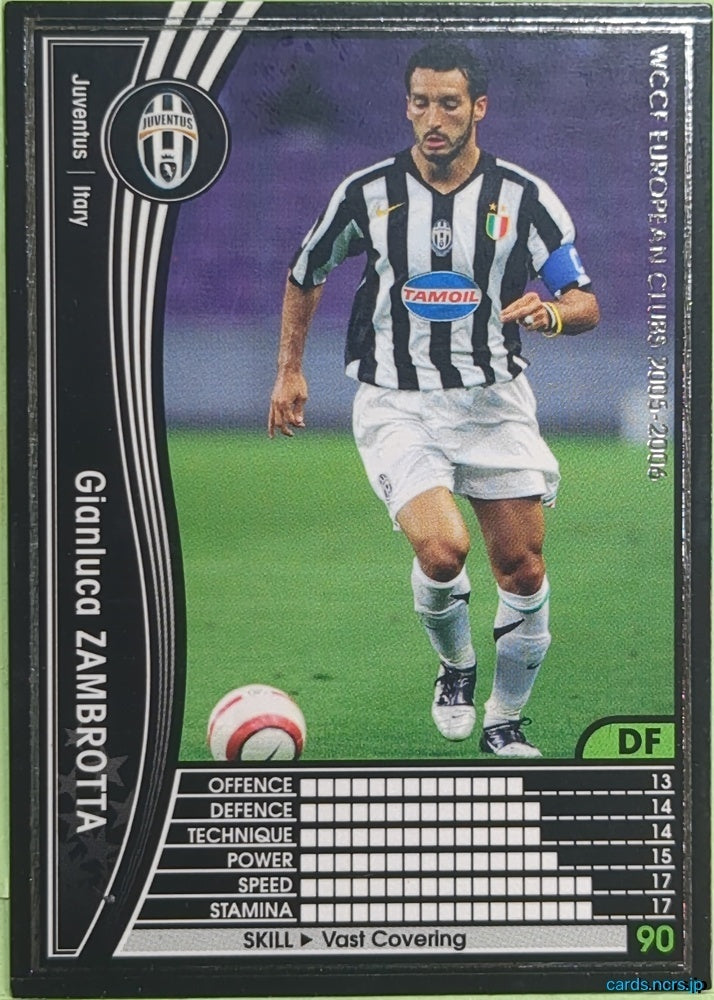 Panini WCCF Football WCCF/2005-2006-214/336 N Gianluca Zambrotta Trading Card EX