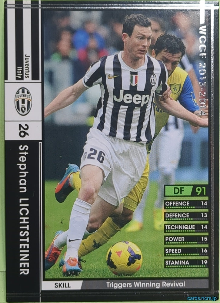 Panini WCCF Football WCCF/2013-2014-181/385 N Stephan Lichtsteiner Trading Card EX