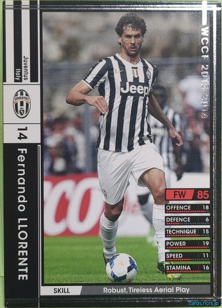 Panini WCCF Football WCCF/2013-2014-191/385 N Fernando Llorente Trading Card EX