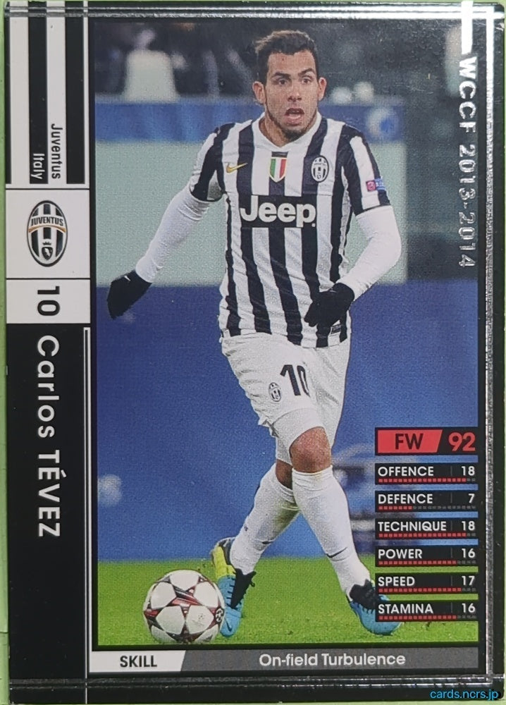 Panini WCCF Football WCCF/2013-2014-192/385 N Carlos Tevez Trading Card EX