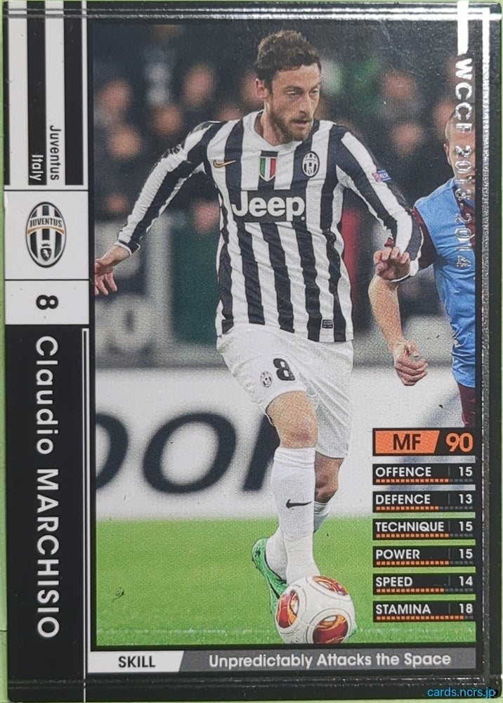Panini WCCF Football WCCF/2013-2014-185/385 N Claudio MARCHISIO Trading Card EX