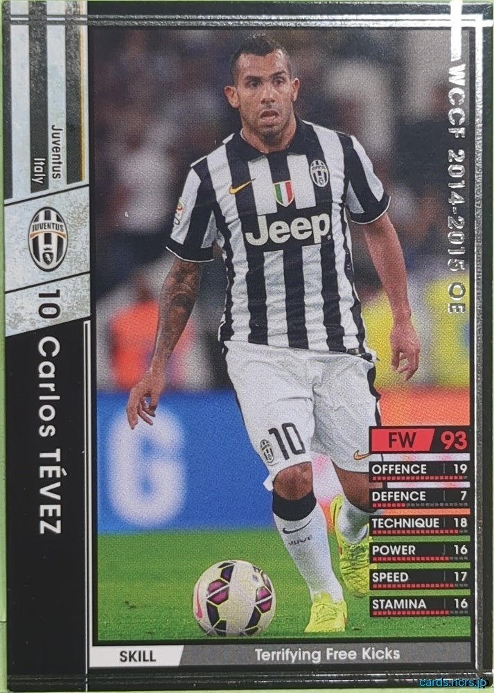 Panini WCCF Football WCCF/2014-2015-A080/147 N Carlos Tevez Trading Card EX