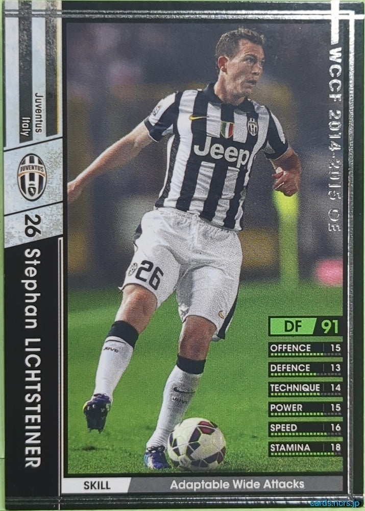 Panini WCCF Football WCCF/2014-2015-A070/147 N Stephan Lichtsteiner Trading Card EX