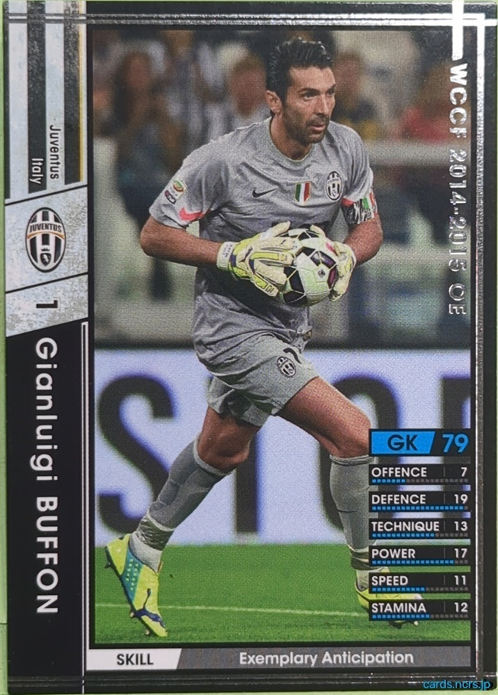 Panini WCCF Football WCCF/2014-2015-A065/147 N Gianluigi Buffon Trading Card EX
