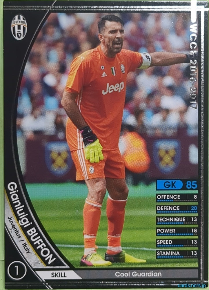 Panini WCCF Football WCCF/2016-2017-225/389 N Gianluigi Buffon Trading Card EX