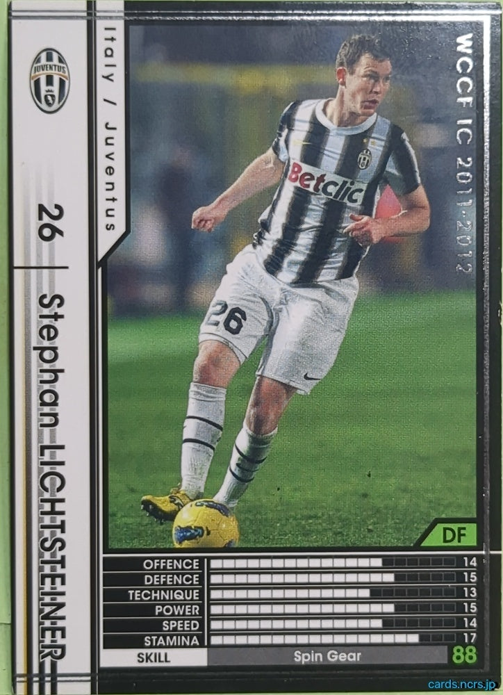 Panini WCCF Football WCCF/2011-2012-214/384 N Stephan Lichtsteiner Trading Card EX