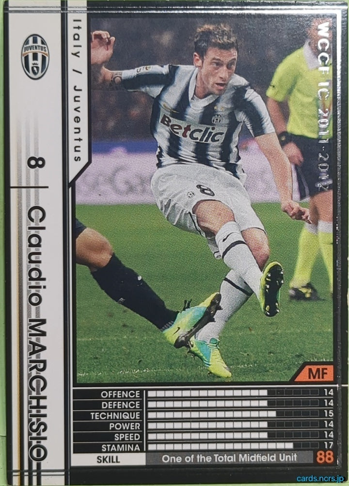 Panini WCCF Football WCCF/2011-2012-217/384 N Claudio MARCHISIO Trading Card EX