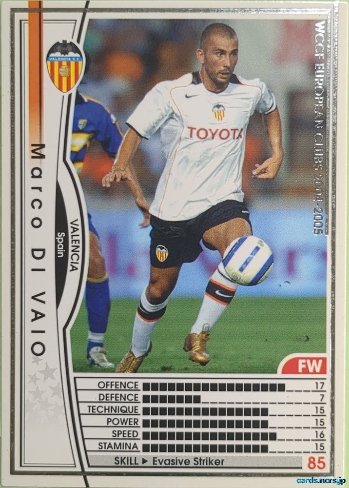 Panini WCCF Football WCCF/2004-2005-223/224 N Marco Di Vaio Trading Card EX