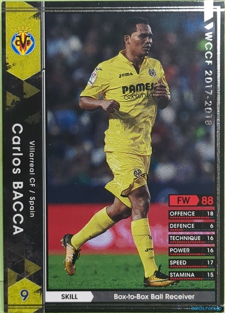 Panini WCCF Football WCCF/2017-2018-269/272 N Carlos Bacca Trading Card EX