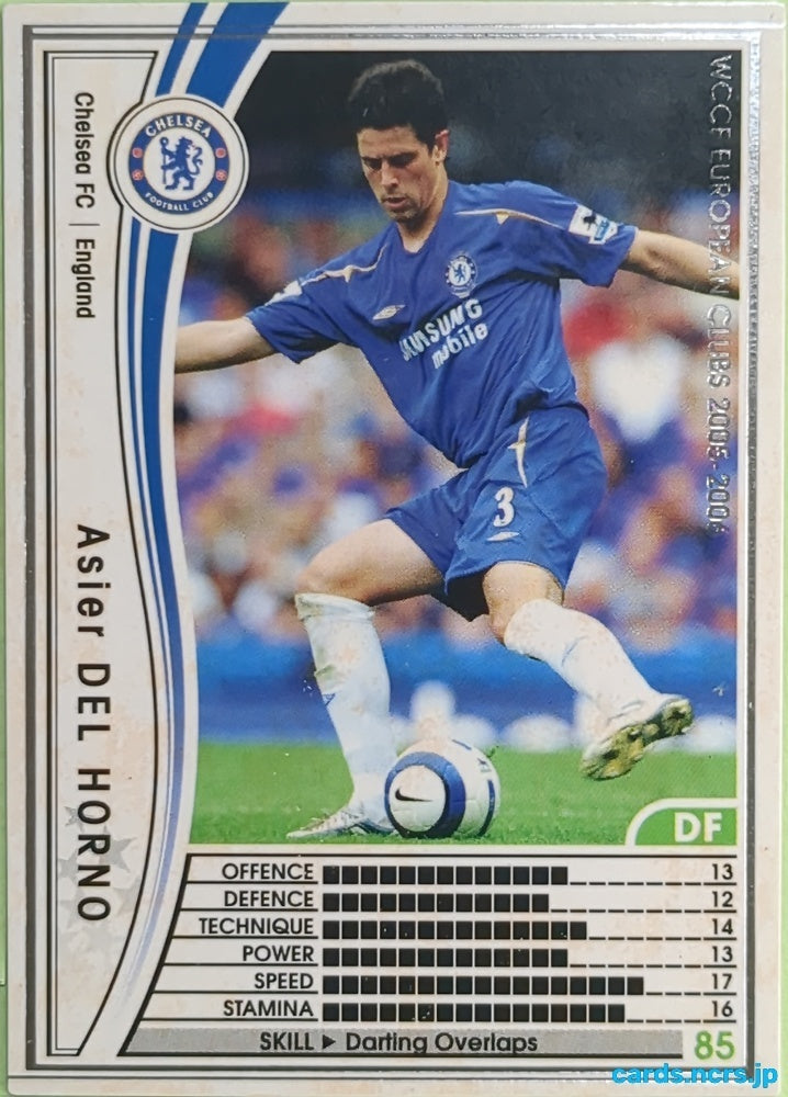 Panini WCCF Football WCCF/2005-2006-019/336 N Asier Del Horno Trading Card EX
