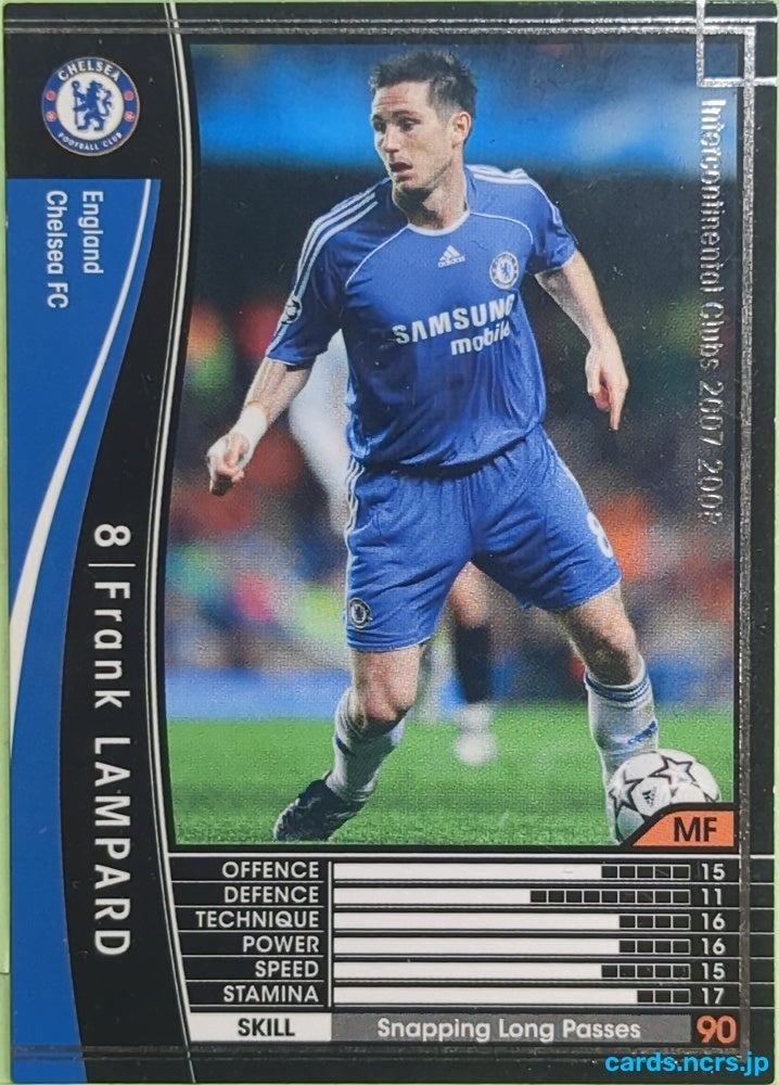 Panini WCCF Football WCCF/2007-2008-106/336 N Frank LAMPARD Trading Card EX