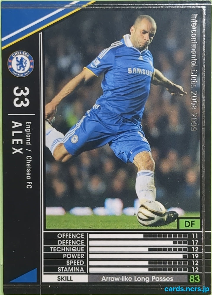 Panini WCCF Football WCCF/2008-2009-082/352 N Alex Pinardi Trading Card EX