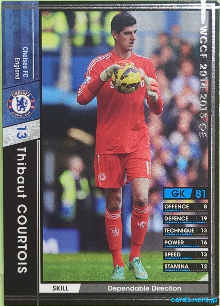 Panini WCCF Football WCCF/2014-2015-A001/147 N Thibaut Courtois Trading Card EX