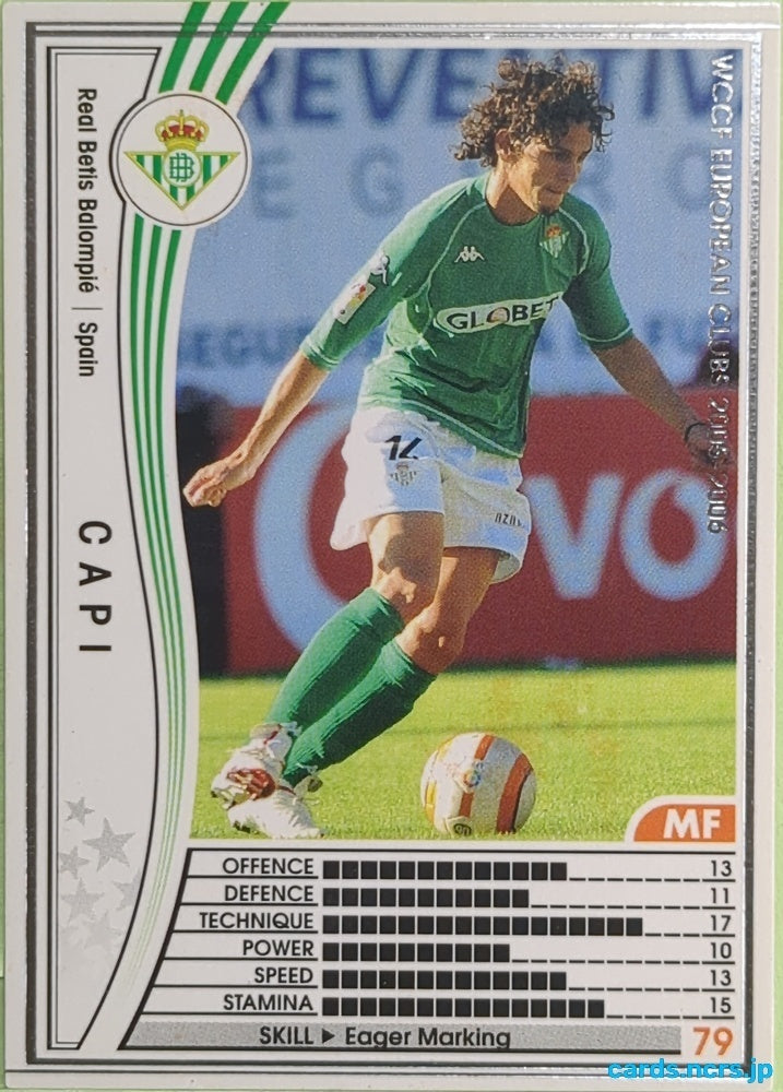 Panini WCCF Football WCCF/2005-2006-297/336 N Capi Trading Card EX