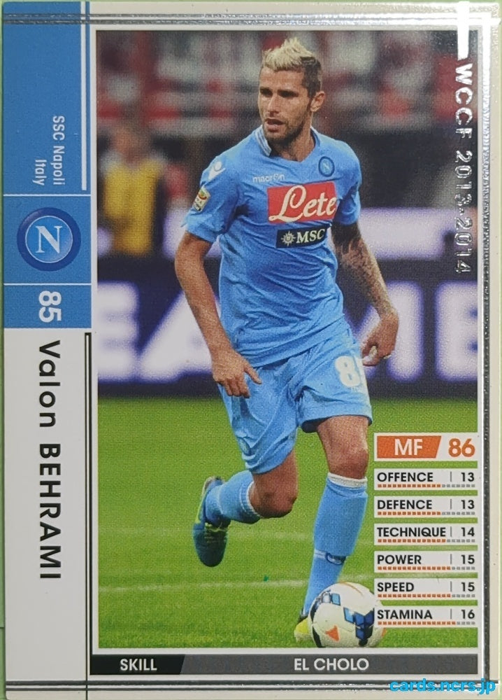 Panini WCCF Football WCCF/2013-2014-198/385 N Valon BEHRAMI Trading Card EX