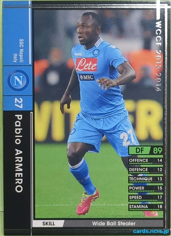 Panini WCCF Football WCCF/2013-2014-195/385 N Pablo ARMER0 Trading Card EX