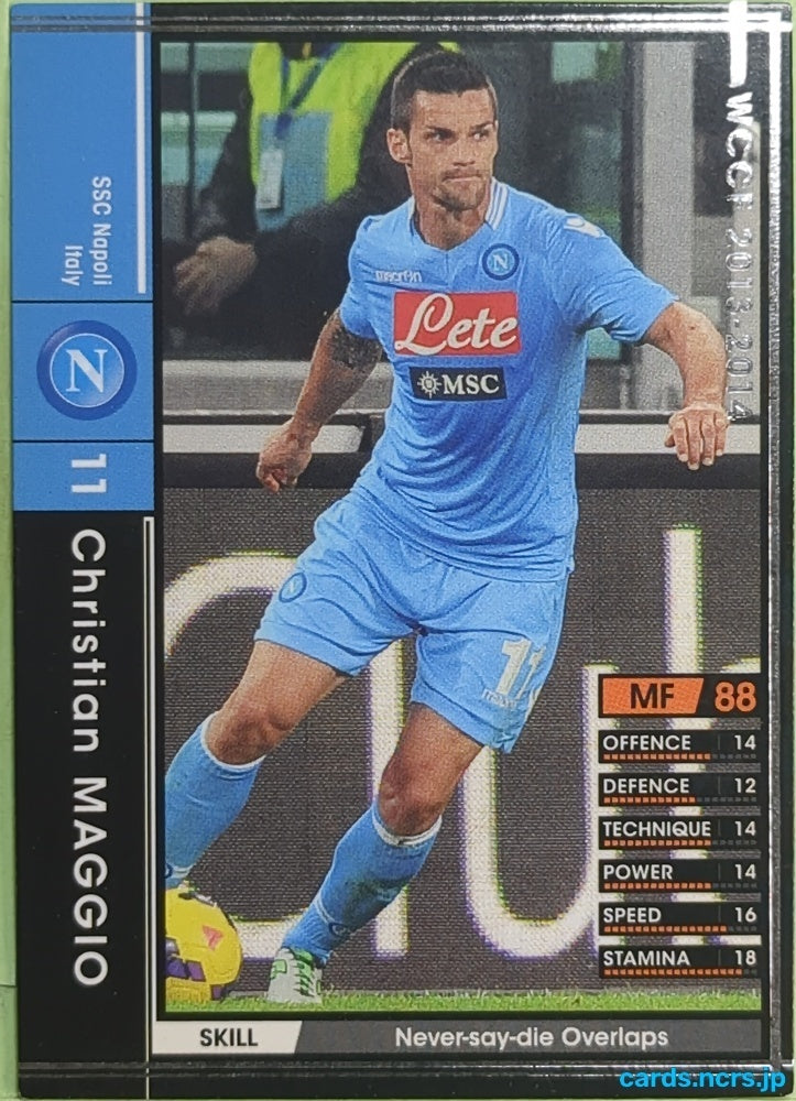 Panini WCCF Football WCCF/2013-2014-202/385 N Christian Maggio Trading Card EX