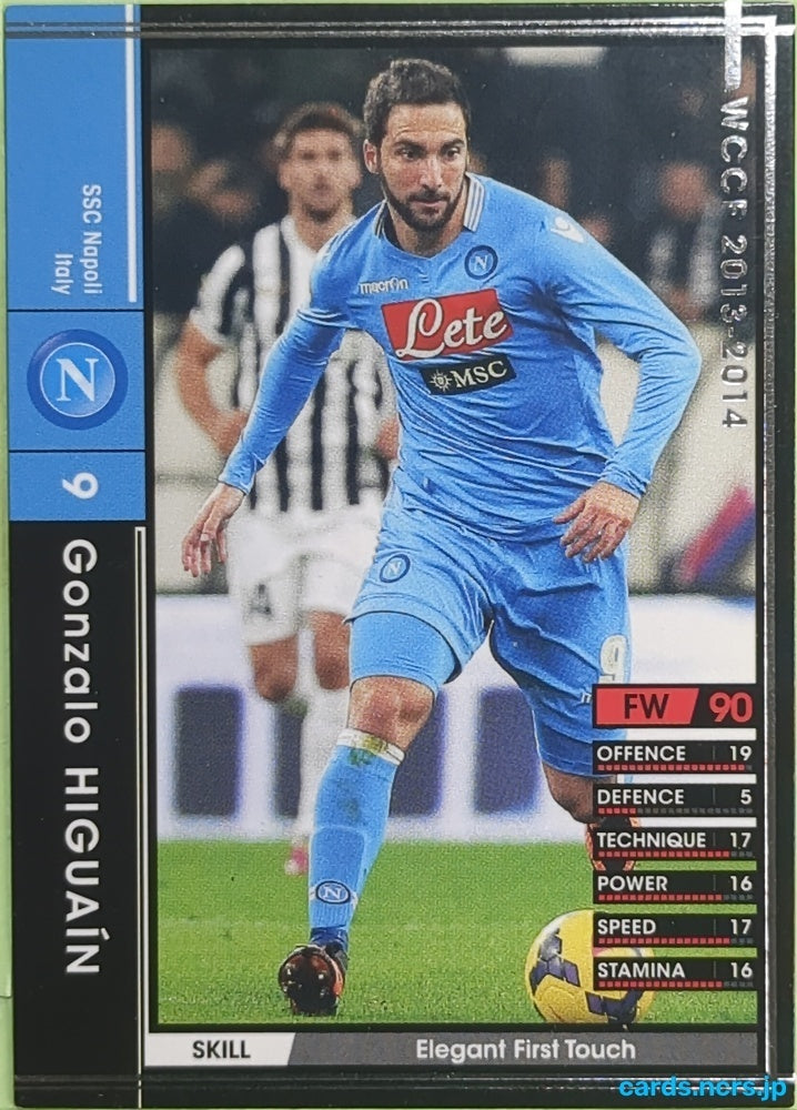 Panini WCCF Football WCCF/2013-2014-205/385 N Gonzalo Higuain Trading Card EX