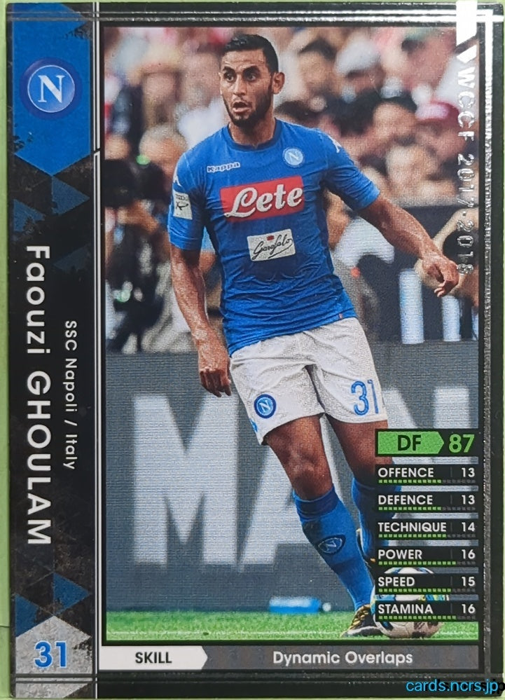 Panini WCCF Football WCCF/2017-2018-164/272 N Faouzi GHOULAM Trading Card EX