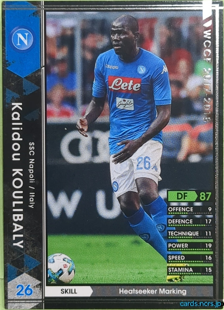 Panini WCCF Football WCCF/2017-2018-166/272 N Kalidou KOULIBALY Trading Card EX