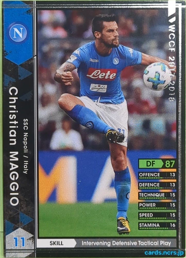 Panini WCCF Football WCCF/2017-2018-167/272 N Christian Maggio Trading Card EX
