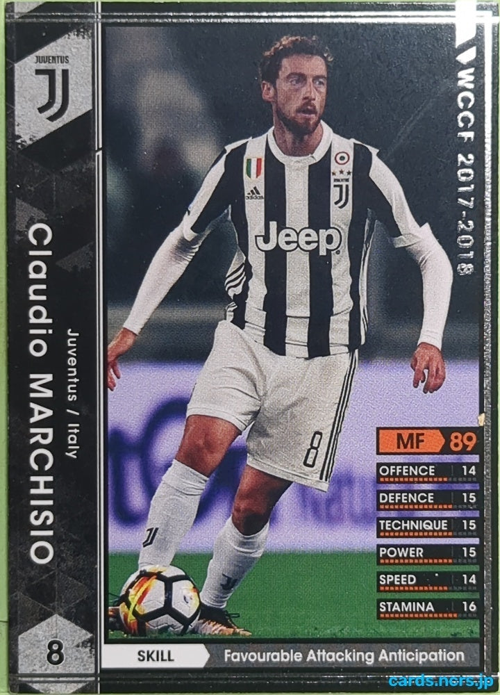 Panini WCCF Football WCCF/2017-2018-155/272 N Claudio MARCHISIO Trading Card EX