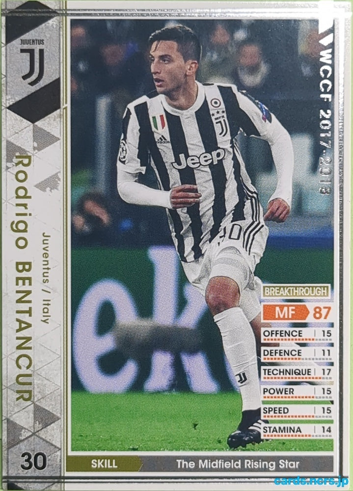 Panini WCCF Football WCCF/2017-2018-A29/51 N Rodrigo Bentancur Trading Card EX