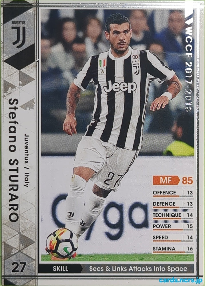 Panini WCCF Football WCCF/2017-2018-A30/51 N Stefano Sturaro Trading Card EX