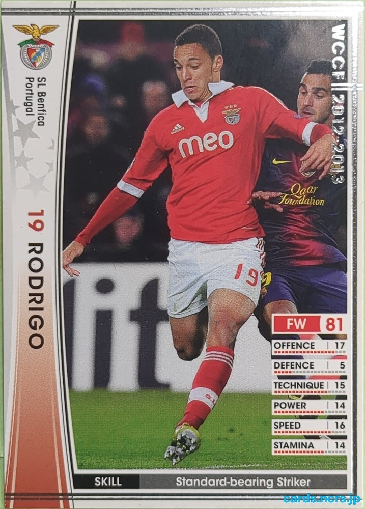 Panini WCCF Football WCCF/2012-2013-288/384 N RODRIGO TABATA Trading Card EX