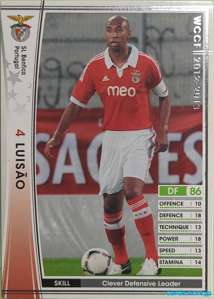 Panini WCCF Football WCCF/2012-2013-276/384 N Luisão Trading Card EX