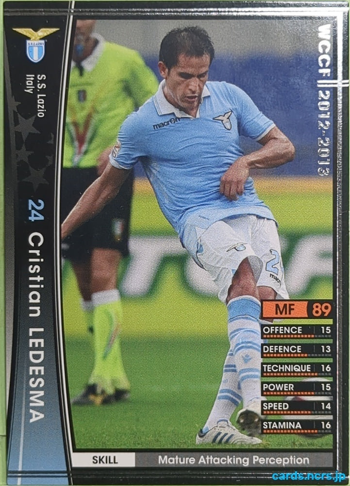 Panini WCCF Football WCCF/2012-2013-235/384 N Cristian Ledesma Trading Card EX